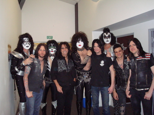 Kiss with Alice Cooper