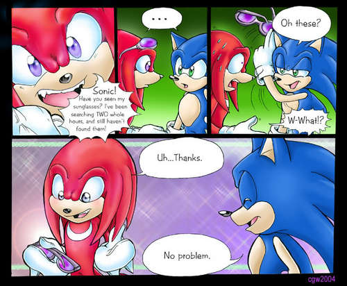  Knuckles lost his Glasses