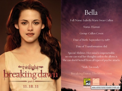  Promo Card 'Bella'