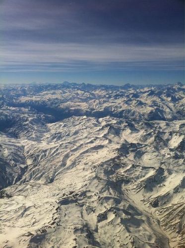  "View from my window during flight from Chile to Argentina. Great to be back here! "
