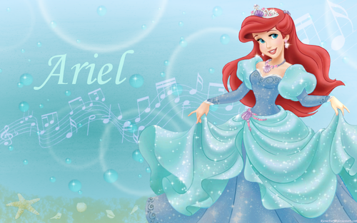  Ariel in Aqua and blue
