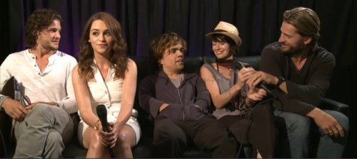  Emilia & Kit at Comic-Con 2011 (with some other cast members)