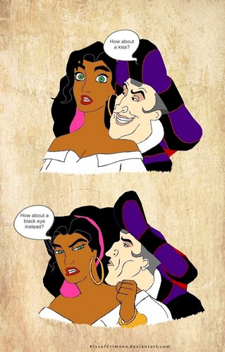 Esmeralda and Frollo