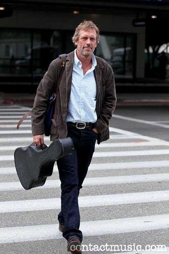 Hugh Laurie-arrives at LAX airport on a flight from London. Los Angeles, California - 20.07.11.