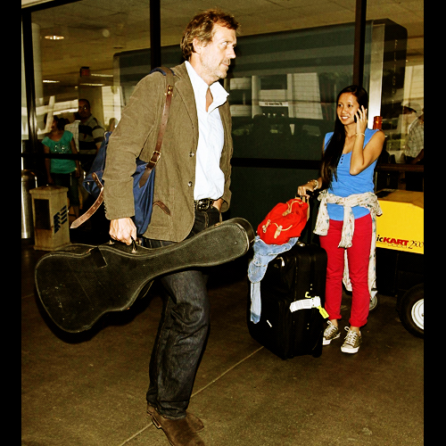  Hugh Laurie- arrives at LAX airport on a flight from London. Los Angeles, California - 20.07.11.