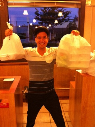  Logan and some plastic bags!
