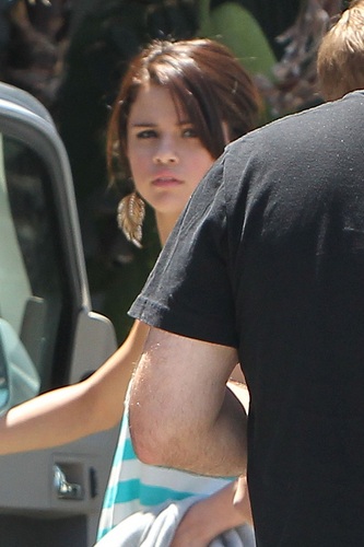  Selena - At A Catering Tent In Los Angeles - July 20, 2011