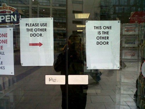 Use the other Door