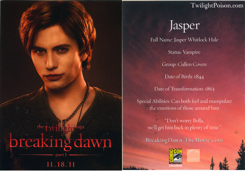 ‘Breaking Dawn’ Trading Cards From Comic-Con [HQ]