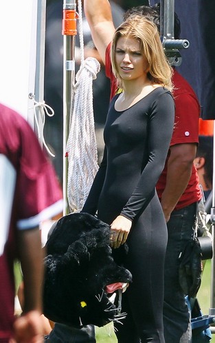  AnnaLynne McCord dressed as a mascot for a sorority prank in an upcoming scene for "90210" (July 26)