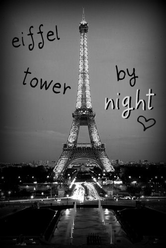  Eiffel Tower 의해 night <3
