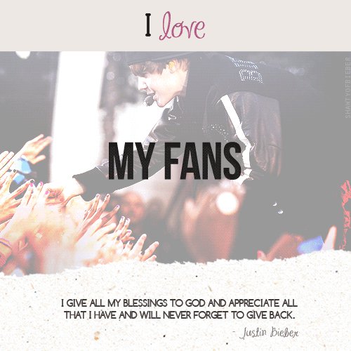  I amor my fans