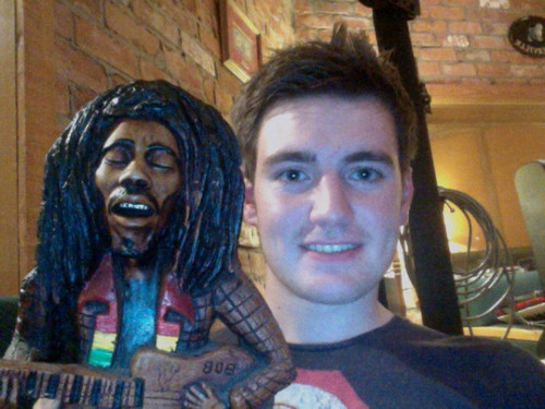  In the studio with Bob Marley :)