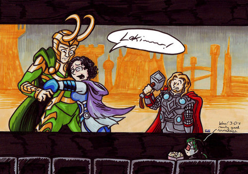  Loki and Fangirl in 3D