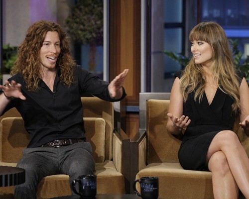  Olivia Wilde on the Tonight montrer With geai, jay Leno