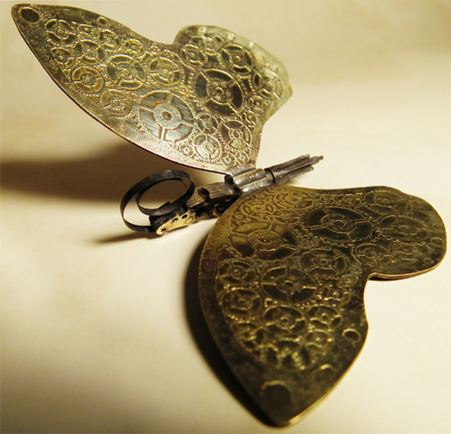  Steampunk butterfly, kipepeo