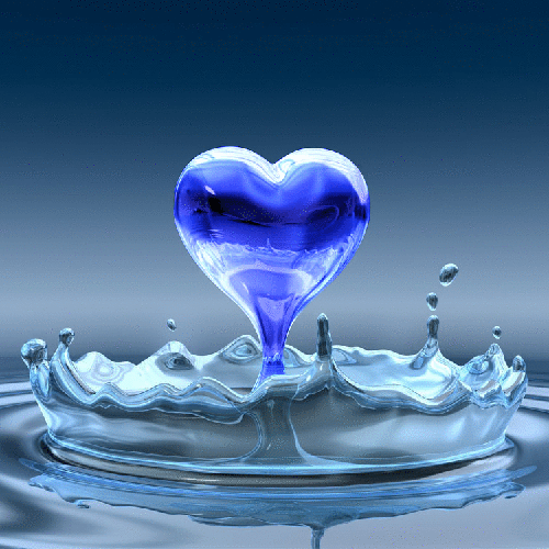  Water cœur, coeur Animated