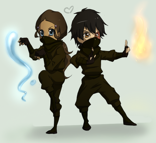 Zuko and Katara ninja