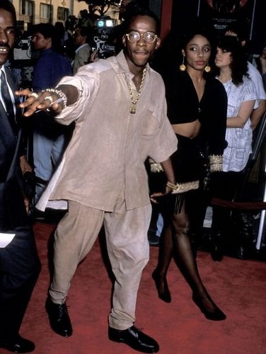 Bobby Brown and Karyn White attend "Ghostbusters II" Hollywood Premiere 1989
