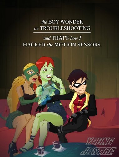  How Robin hacked the motion scencors....