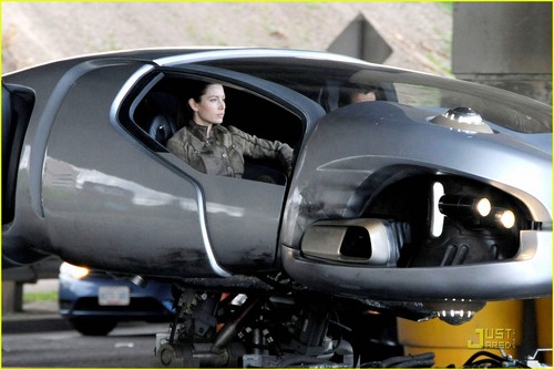  Jessica Biel & Colin Farrell: 'Total Recall' Set!