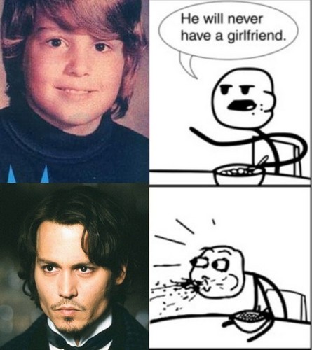  Johnny Depp..."he will never has a girlfriend"