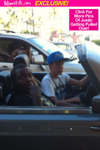 Justin Bieber Driving In South Beach Florida with Sean Kingston 