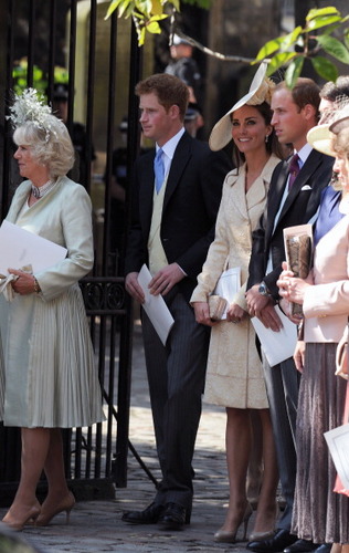  Prince William & Catherine at Zara Phillips' Wedding