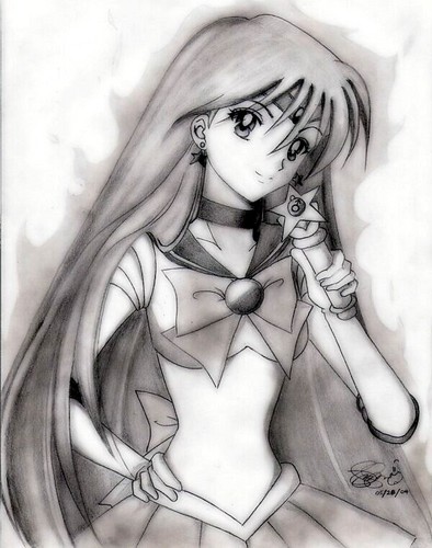  Sailor Mars Sketch