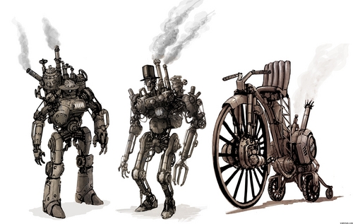  Steampunk Robots