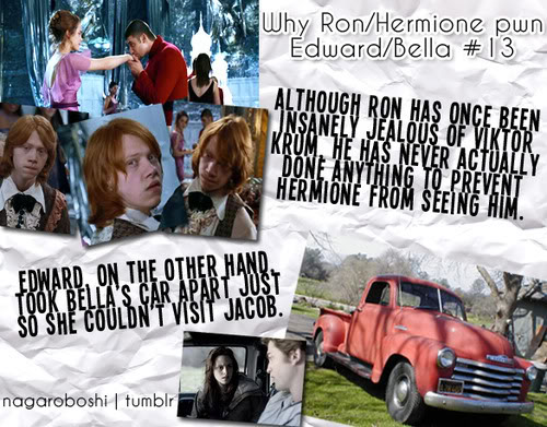  why Ron/Hermione pwn Bella/Edward