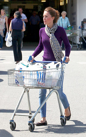  Catherine shopping at Tesco today.