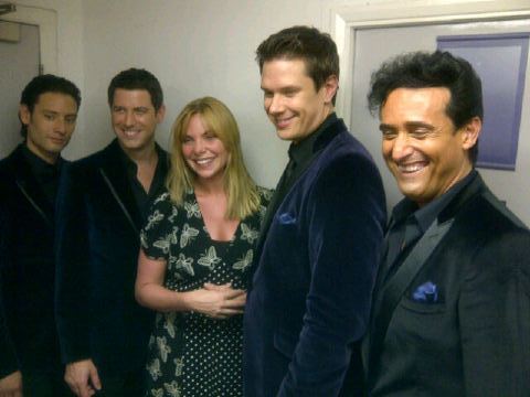  Il D with Samantha Womack formerly of the British TV 显示 Eastenders after last night's performance