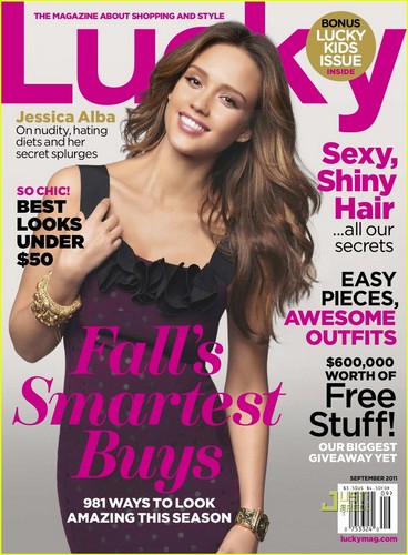  Jessica Alba Covers 'Lucky' September 2011