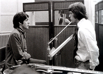 Paul and Mick Jagger