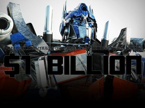  Transformers 3 Exceeds lebih than $1 Billion Around the World!