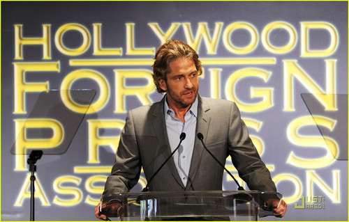  Gerard Butler Lunches with the HFPA