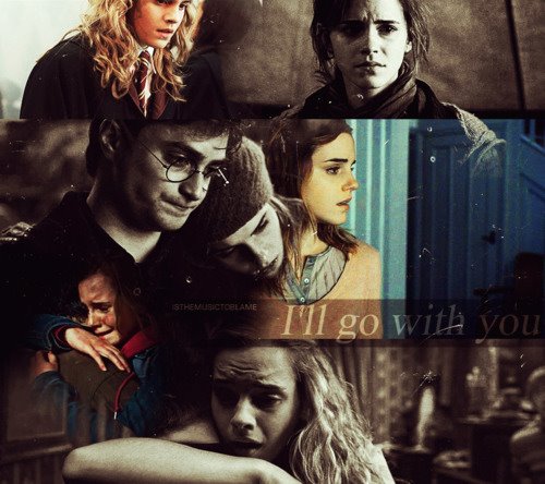 Hermione and Harry ill go with you