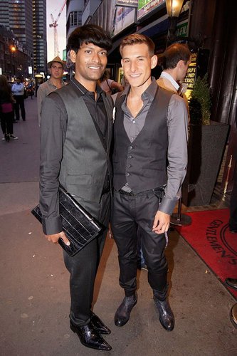  London socialites Emmanuel ray and Philippe Ashfield spotted together