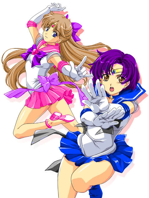 Sailor Mercury and OC"Sailor Earth"