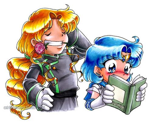 Sailor Mercury and Zoisite