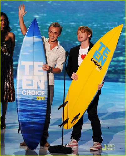  Tom Felton & Rupert Grint: Teen Choice Award Winners!