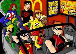 Young Justice at McDonalds!