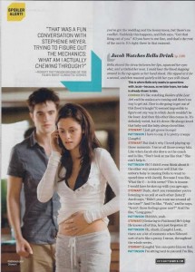  "Breaking Dawn, Part 1" is in Entertainment Weekly's Fall Movie 미리 보기 Issue