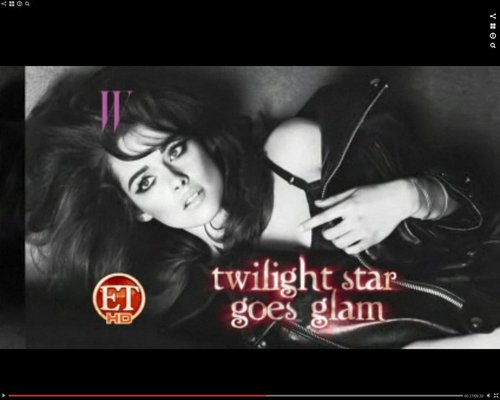  "Twilight سٹار, ستارہ Goes Glam" W Magazine منظر پیش