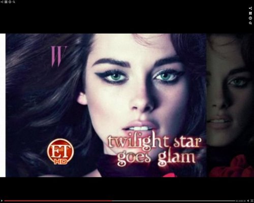  "Twilight bintang Goes Glam" W Magazine pratonton