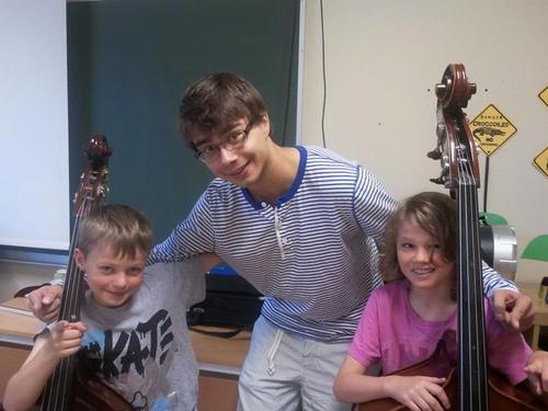  Alex and kids from the Alesund orchestra :)