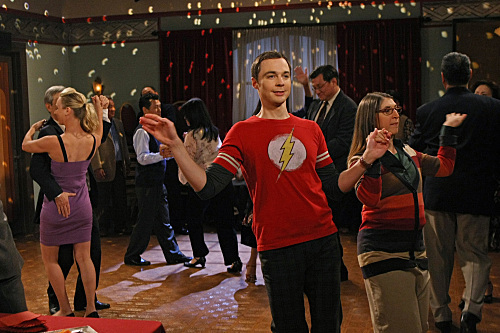 Amy and Sheldon Dancing