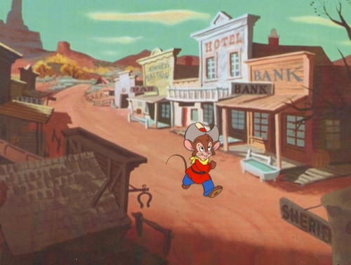 An American Tail: Fievel Goes West Production Cel