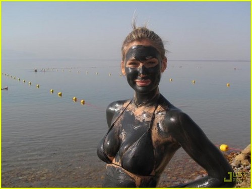  Bar Refaeli: Muddy Bikini Babe at the Dead Sea!